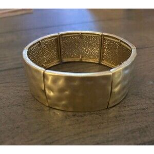 Goldtone Stretch Bangle Bracelet